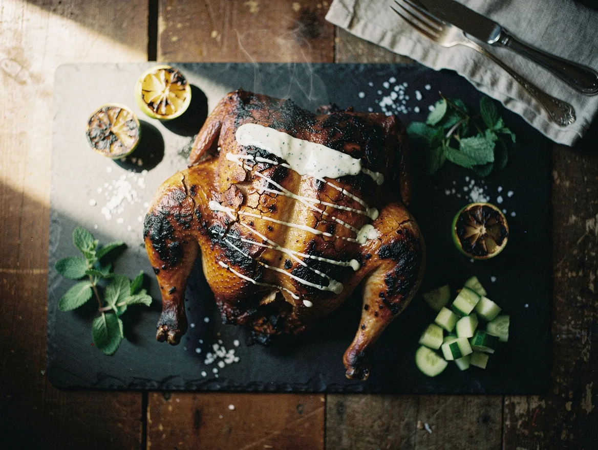 Algolagnic Chicken, Charred and Cooled