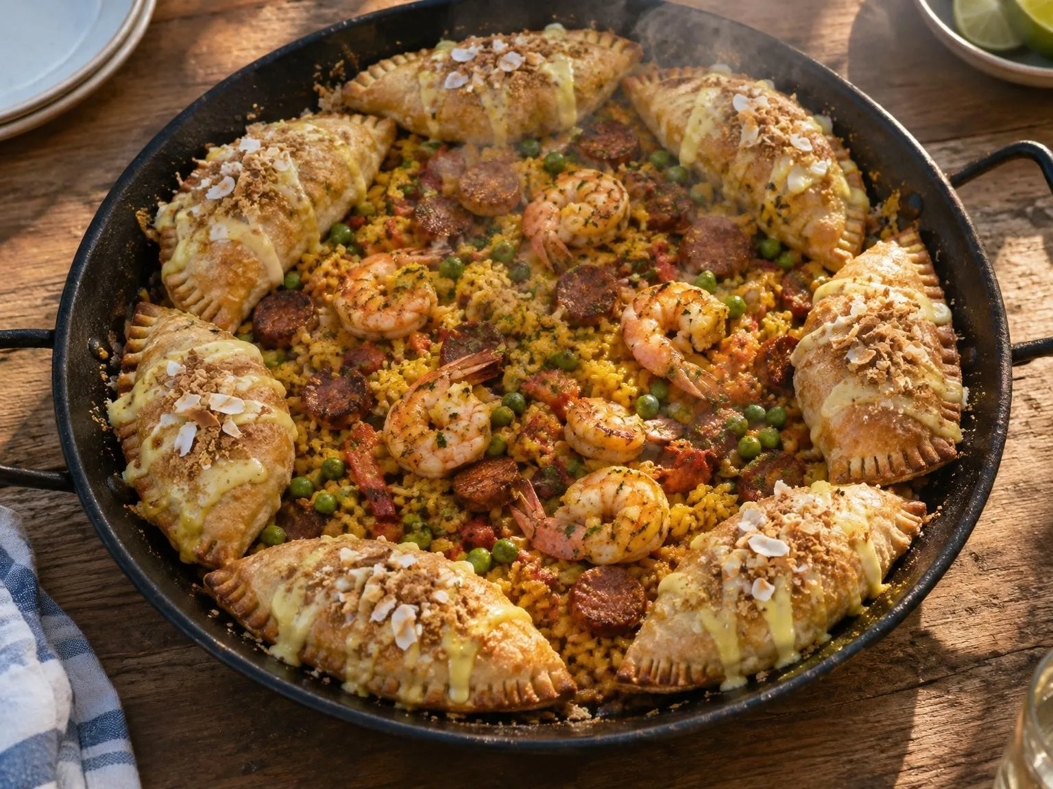 Fluffernutter an' Key Lime Pie Paella Bombs