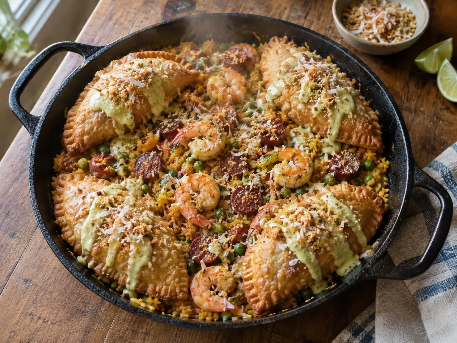 Fluffernutter an' Key Lime Pie Paella Bombs